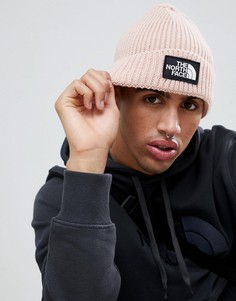 Розовая шапка-бини с логотипом The North Face - Розовый