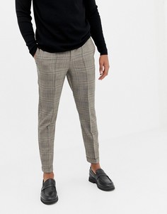 Строгие бежевые брюки с широкими штанинами Burton Menswear - Кремовый