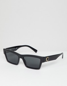 Солнцезащитные очки кошачий глаз Versace 0VE4354B - Черный