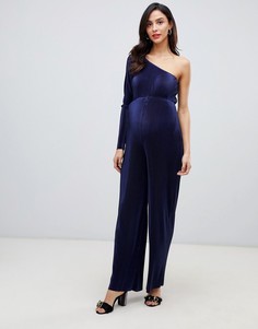 Комбинезон на одно плечо ASOS DESIGN Maternity - Темно-синий