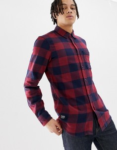 Красная фланелевая рубашка в клетку Pull&Bear - Красный Pull&;Bear