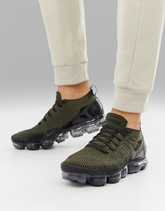 Кроссовки цвета хаки Nike Running Vapormax - Черный