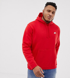 Худи красного цвета с логотипом Nike Club 804346-657 - Красный