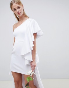 Асимметричное свадебное платье с оборкой ASOS EDITION Wedding - Белый