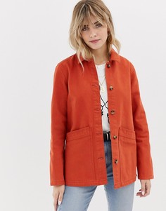 Куртка-рубашка терракотового цвета ASOS DESIGN - Оранжевый