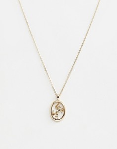 Ожерелье с подвеской-единорогом ASOS DESIGN - Золотой