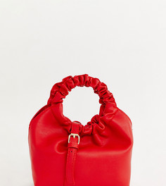 Маленькая сумка с присборенными ручками My Accessories London - Красный