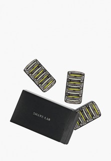 Сменные кассеты для бритья Shave Lab P.4 FOR MEN 4 лезвия, набор сменных кассет- 12 шт.
