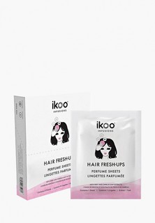 Сухой шампунь ikoo infusions Hair Fresh-Ups Парфюмированные салфетки для устранения неприятного запаха с волос Саше, 8 шт