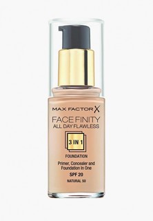 Тональный крем Max Factor Facefinity All Day Flawless 3 В 1, 50 Natural, 30 мл