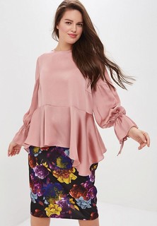 Блуза LOST INK PLUS SATIN TOP WITH PEPLUM