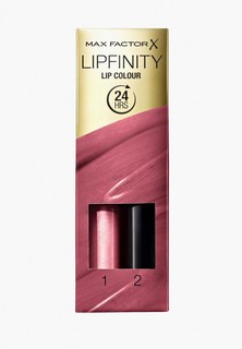 Помада Max Factor стойкая и увлажняющий блеск Lipfinity Lip Colour, 330 Essential Burgundy, 2,3 мл