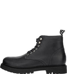 Черные ботинки из натуральной кожи Tommy Jeans