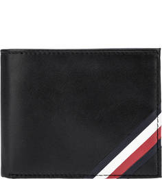 Черное портмоне из натуральной кожи Tommy Hilfiger
