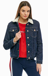 Утепленная джинсовая куртка на болтах Tommy Jeans