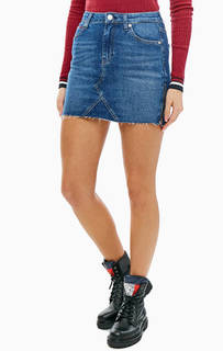 Короткая расклешенная джинсовая юбка Tommy Jeans