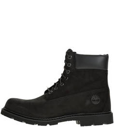 Черные демисезонные ботинки из нубука Timberland