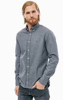 Хлопковая рубашка в клетку на пуговицах Tommy Hilfiger