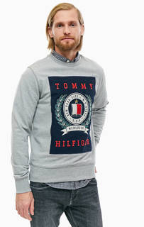 Хлопковый свитшот с декоративной отделкой Tommy Hilfiger