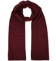 Бордовый шарф с высоким содержанием шерсти Calvin Klein