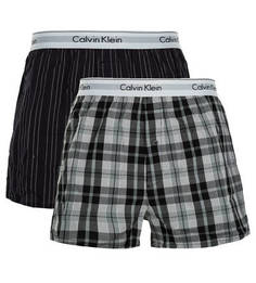 Комплект из двух хлопковых трусов-шорт Calvin Klein