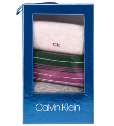 Комплект из трех пар носков с высоким содержанием хлопка Calvin Klein