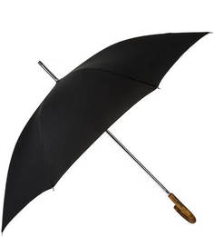 Черный зонт-трость с деревянной ручкой Doppler