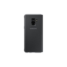 Чехол (флип-кейс) SAMSUNG Neon Flip Cover, для Samsung Galaxy A8, черный [ef-fa530pbegru]