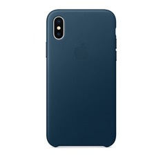 Чехол (клип-кейс) APPLE MQTH2ZM/A, для Apple iPhone X, синий