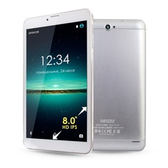 Планшет GINZZU GT-8005, 1GB, 8GB, 3G, Android 6.0 серебристый [00-00000832]