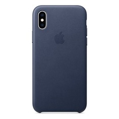 Чехол (клип-кейс) APPLE MRWN2ZM/A, для Apple iPhone XS, темно-синий
