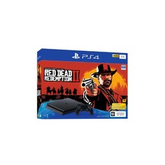 Игровая консоль SONY PlayStation 4 Slim с 1 ТБ памяти, игрой Red Dead Redemption 2, CUH-2208B, черный