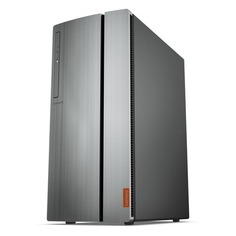 Компьютер LENOVO IdeaCentre 720-18ICB, Intel Core i5 8400, DDR4 8Гб, 1000Гб, 128Гб(SSD), NVIDIA GeForce GTX 1050Ti - 4096 Мб, DVD-RW, CR, Windows 10, серебристый [90ht001mrs]