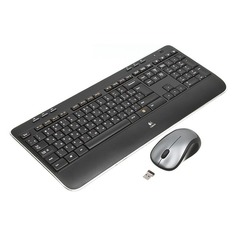 Комплект (клавиатура+мышь) LOGITECH MK520, USB, беспроводной, черный и серый [920-002600]