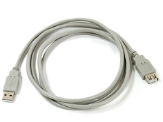 Аксессуар AOpen USB 2.0 AM/AF 1.8m Grey ACU202G-1.8M