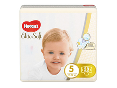 Подгузники Huggies Elite Soft 5 12-22кг 28шт