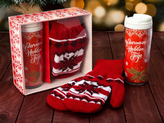 Набор СИМА-ЛЕНД Удачного нового года Термостакан+варежки р-р 19 3543111