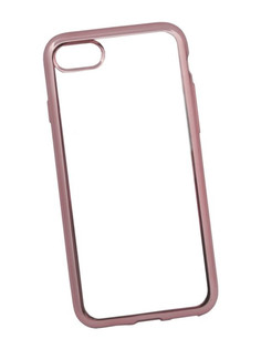 Аксессуар Чехол Liberty Project Silicone для APPLE iPhone 8 / 7 TPU Transparent Pink-Chrome frame 0L-00029646