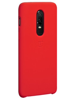 Аксессуар Чехол для OnePlus 6 Silicone Protective Case Red