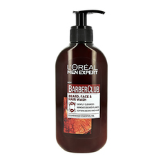 Гель для умывания LOREAL BARBER CLUB CEDARWOOD ESSENTIAL OIL 3 в 1для лица, бороды и волос 200 мл LOreal