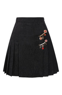 Мини-юбка со складками и декоративной отделкой Dolce & Gabbana