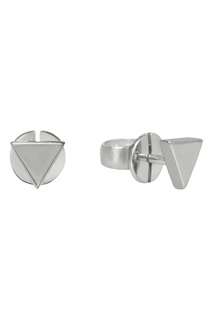 Треугольные серебряные серьги-пусеты G-Metry Little Thing