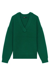 Зеленый пуловер Maje