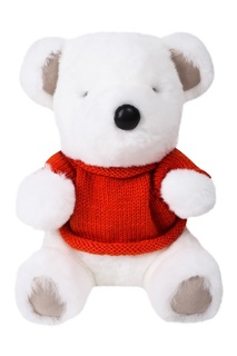 Игрушка из белого меха Yves Salomon Kids