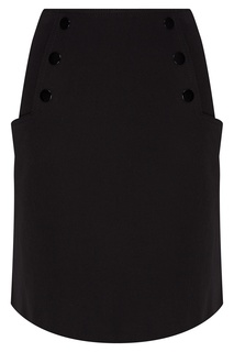 Короткая черная юбка Sandro