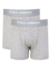 Серые трусы-боксеры Dolce&Gabbana Children