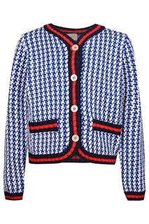 Разноцветный кардиган с узором Gucci Kids