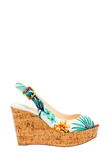 Босоножки из лакированной кожи Une Plume Sling 100 Christian Louboutin