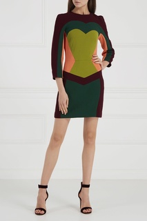 Шерстяное платье color-block Laroom