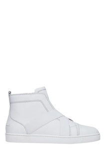 Белые ботинки Sneak In Flat Christian Louboutin